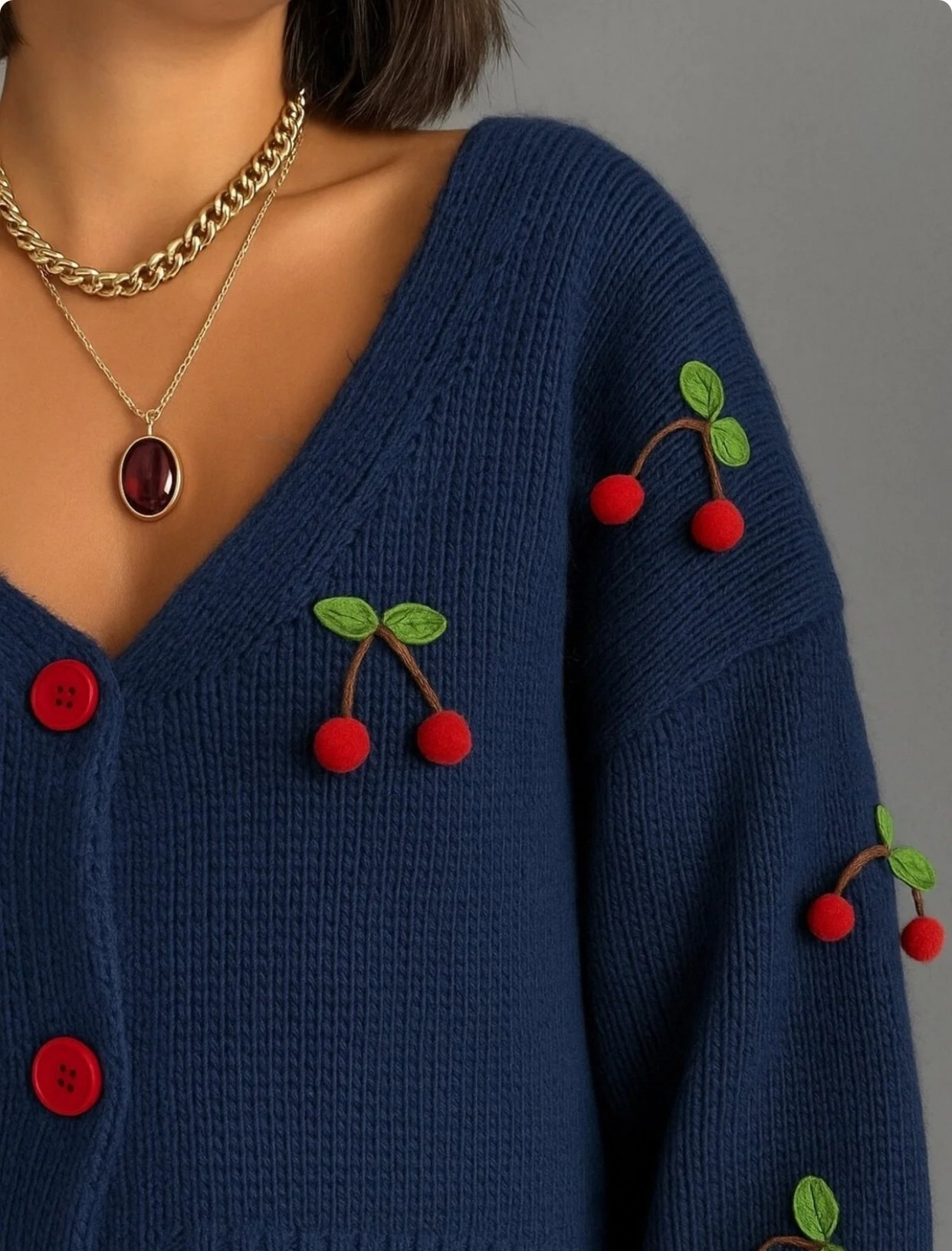 جاكيت كارديغان كرز