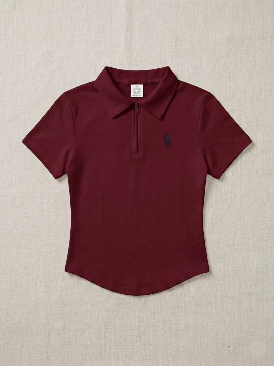 تيشيرت Polo لون ماروني