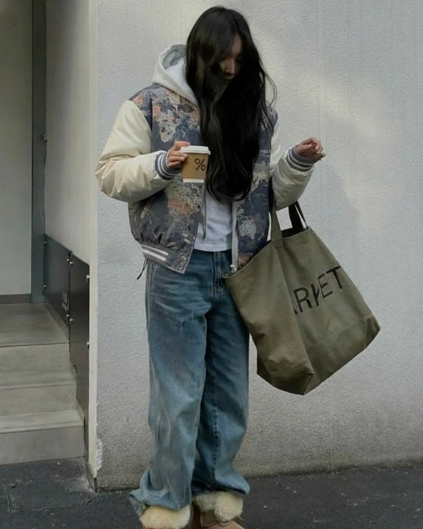 جاكيت جلد NASA Leather Jacket