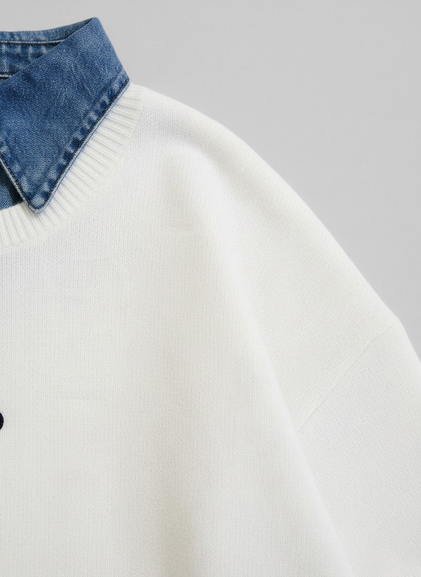 سويتشيرت ابيض Sweatshirt alo