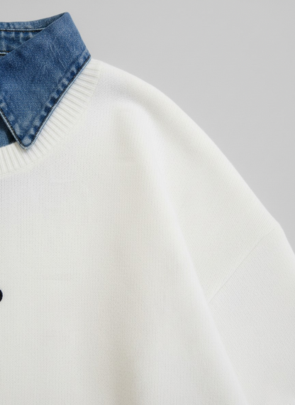 سويتشيرت ابيض Sweatshirt alo