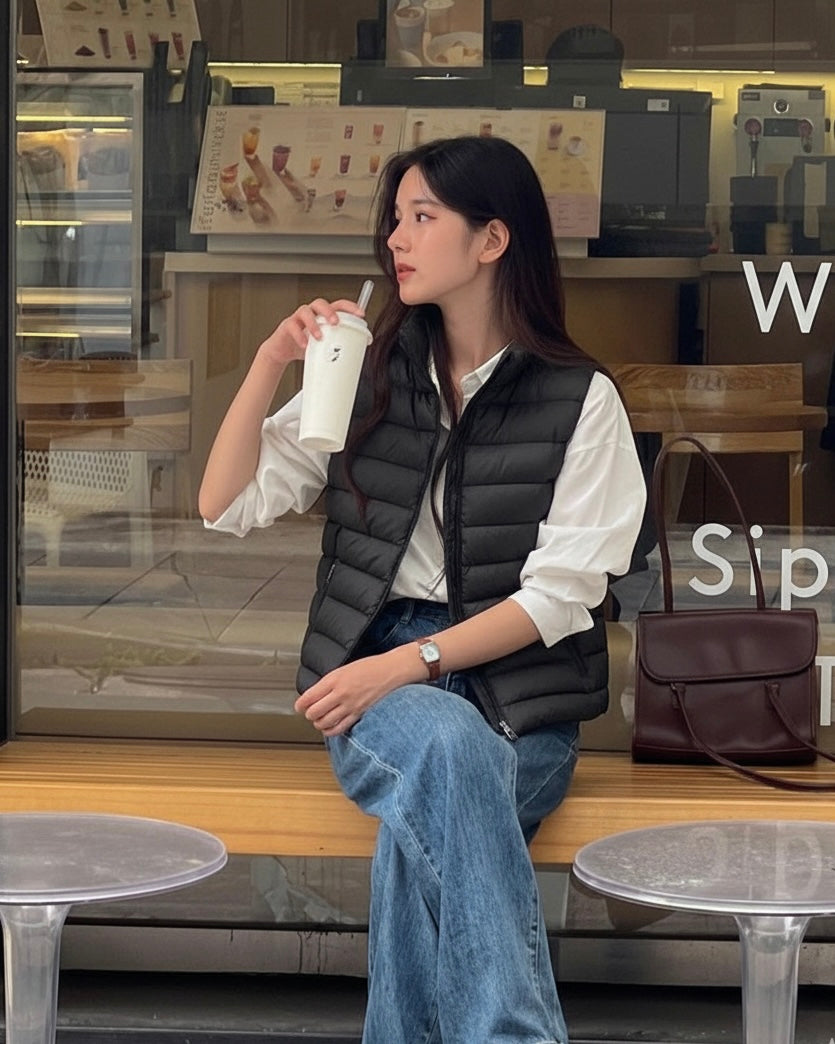 جاكيت بف اسود Jacket puffer