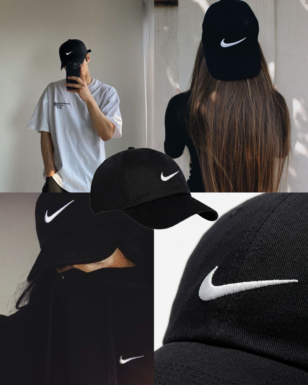 قبعة Nike حياكة تطريز شبابي بناتي