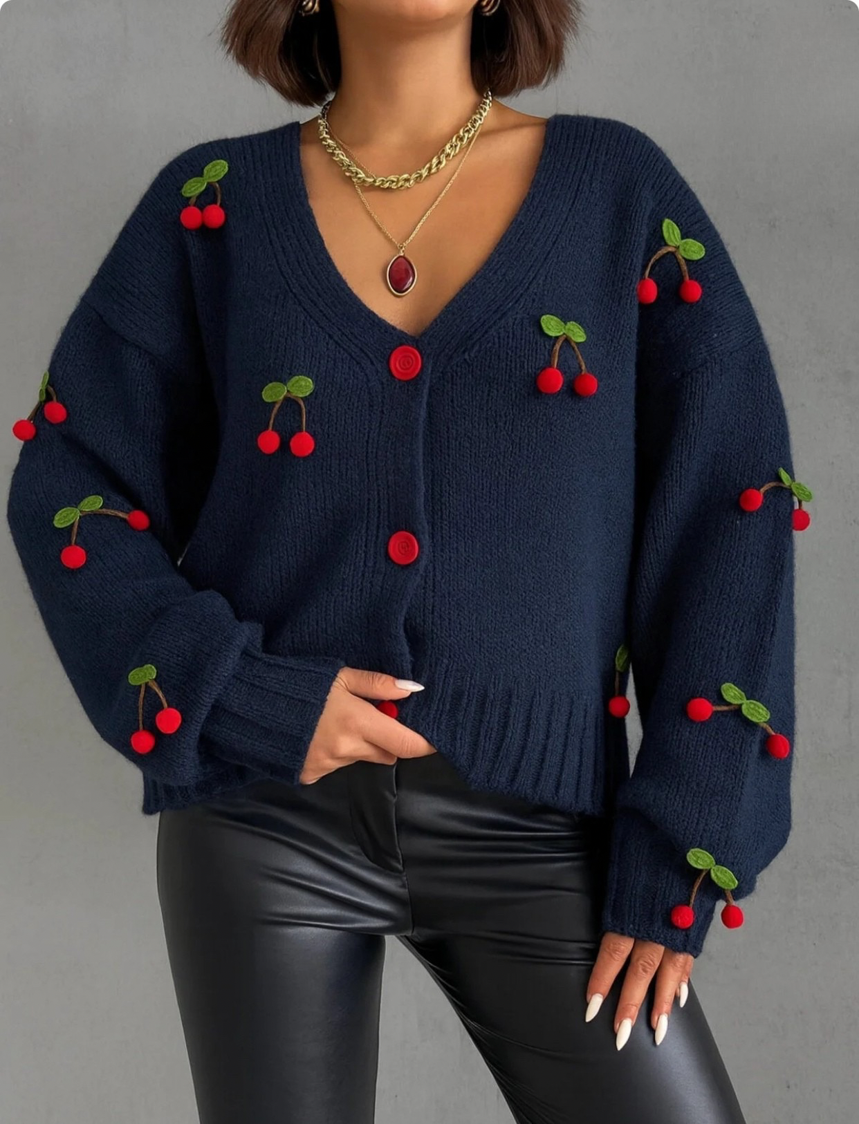 جاكيت كارديغان كرز