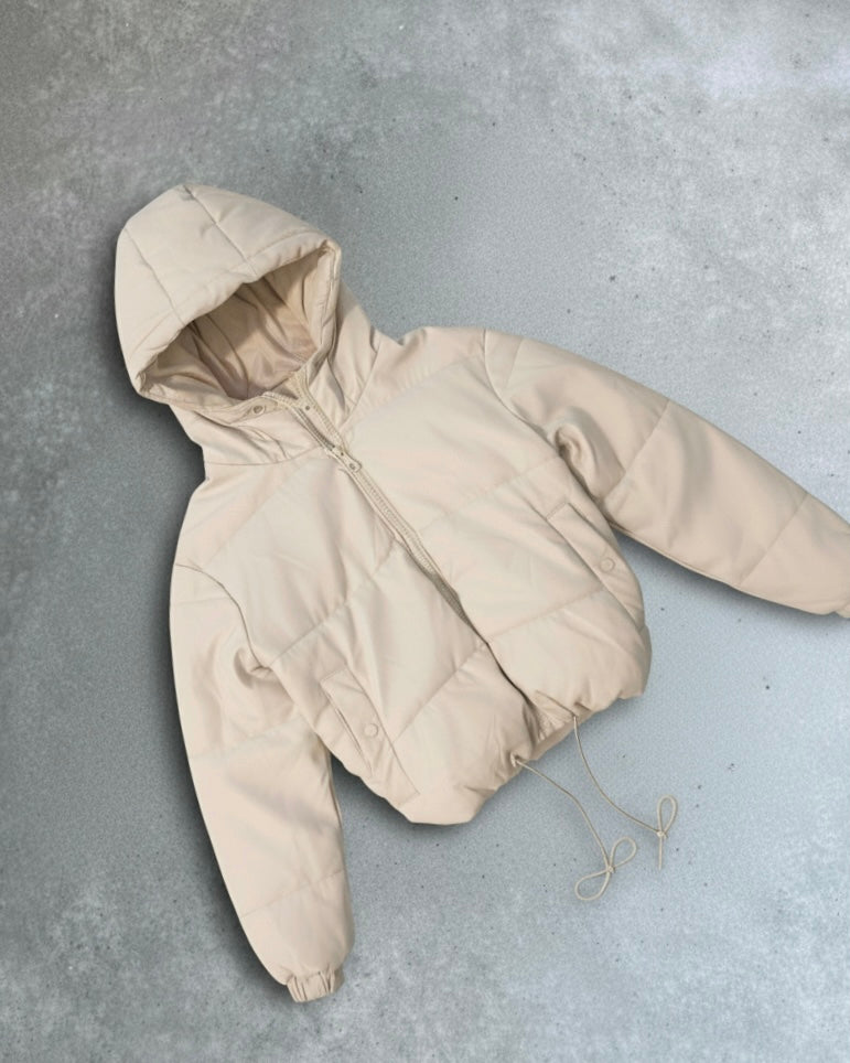 جاكيت جلد بفر Leather Puffer