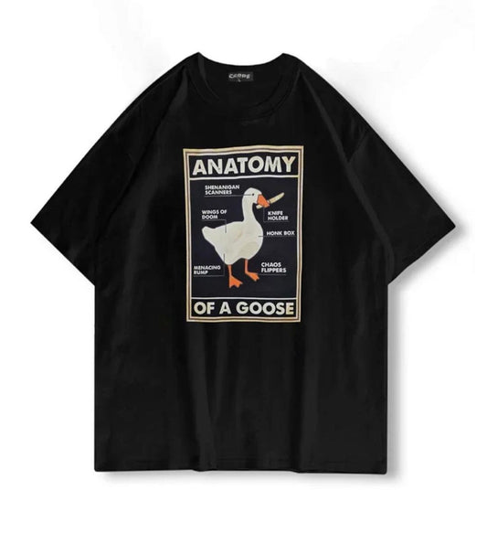 تيشيرت اسود Anatomy of a goose