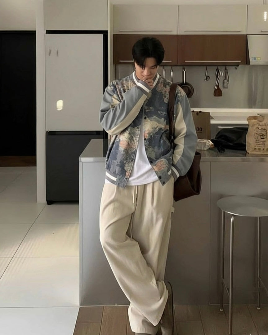 جاكيت جلد NASA Leather Jacket