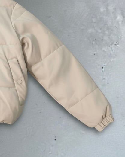 جاكيت جلد بفر Leather Puffer