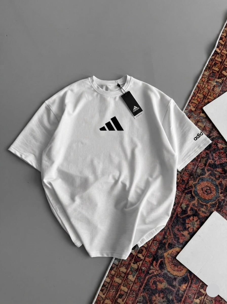 تيشيرت adidas ابيض شبابي بناتي