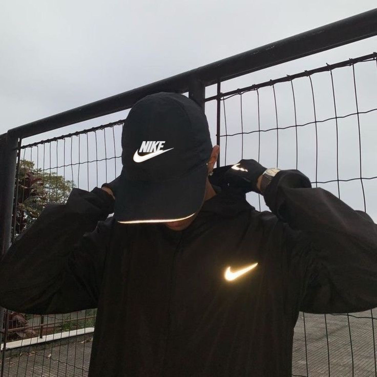 قبعة Nike حياكة تطريز شبابي بناتي