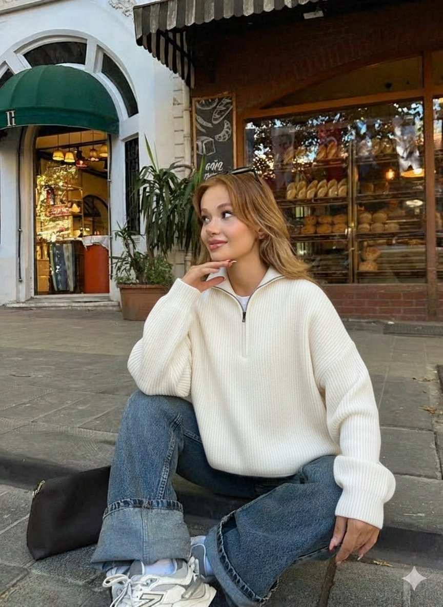 سويتشيرت زارا سحاب