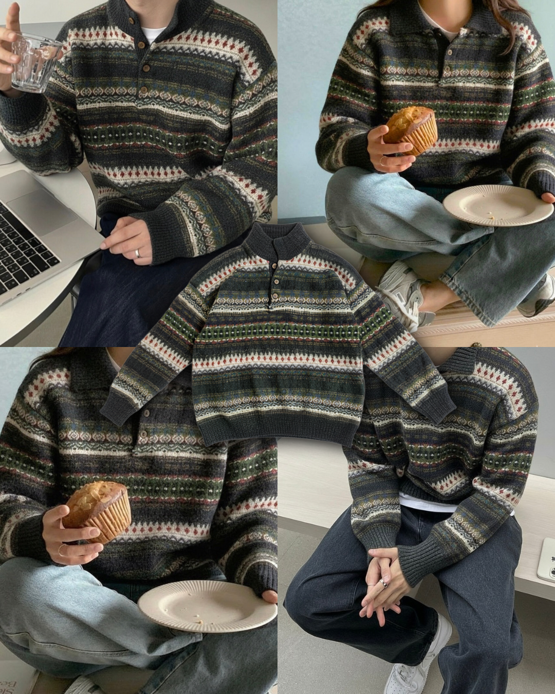 Sweatshirt Vintage سويتشيرت فنتج شبابي وبناتي