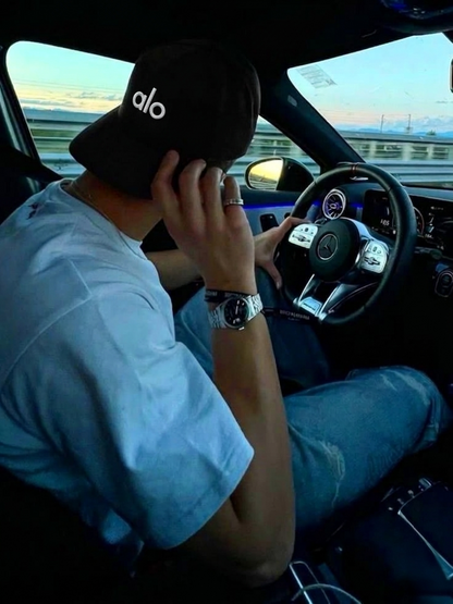 قبعة alo حياكة تطريز شبابي بناتي