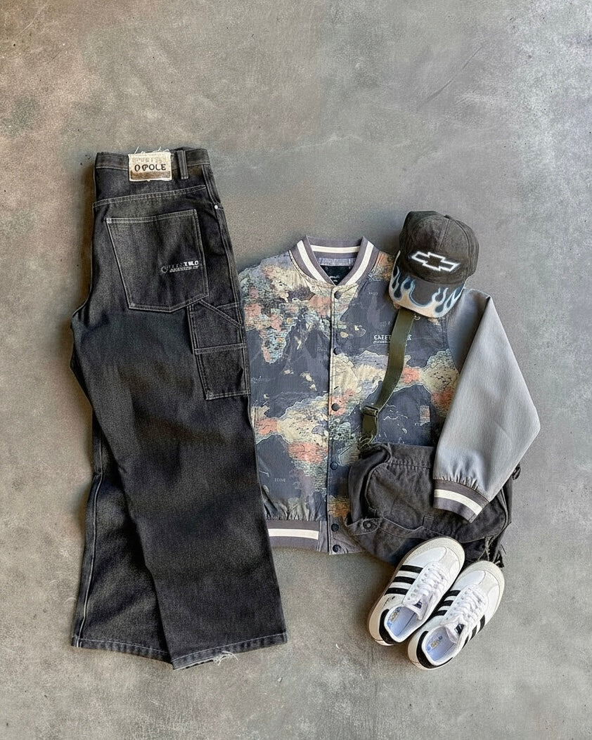 جاكيت جلد NASA Leather Jacket