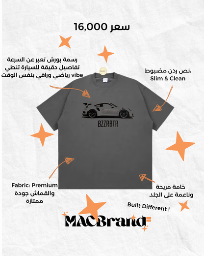 تيشيرت بورش رصاصي Porsche