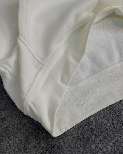 هودي بولو رجالي نسائي ابيض